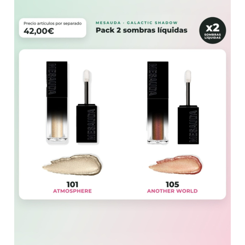 Mesauda - Confezione 2 ombre liquide Galactic Shadow - 101: Atmosphere + 105: Another World