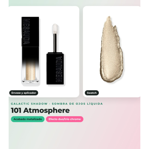 Mesauda - Confezione 2 ombre liquide Galactic Shadow - 101: Atmosphere + 105: Another World