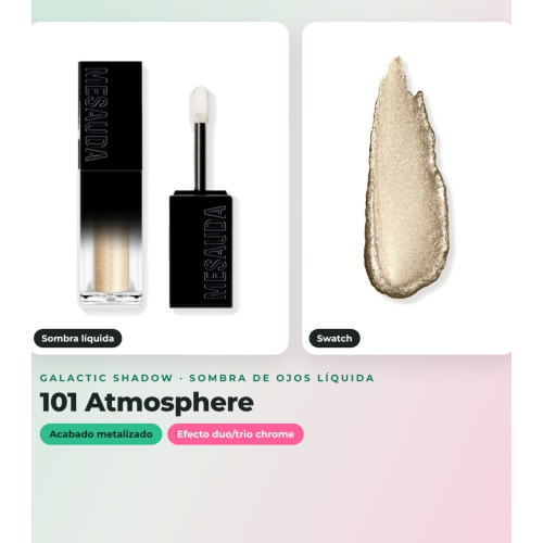 Mesauda - Confezione 3 ombre liquide Galactic Shadow - 108: Andromeda + 105: Another World + 101: Atmosphere