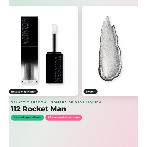 Mesauda - Confezione 3 ombre liquide Galactic Shadow - 111: Jupiter + 107: Life on Mars + 112: Rocket Man