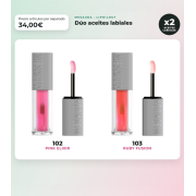 Mesauda - Pack duo olio labiale Lipoilogy - 102: Pink Elixir + 103: Ruby Fusion