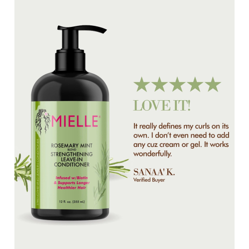 Mielle - Balsamo rinforzante senza risciacquo al rosmarino e menta