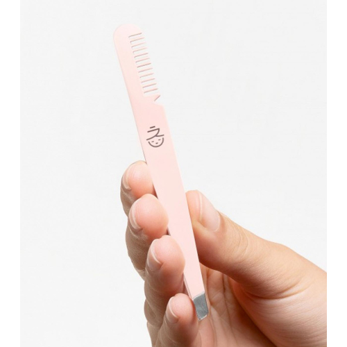Miin Cosmetics - Pinzetta per sopracciglia con pettine