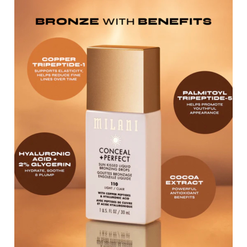 Milani - *Conceal + Perfect* - gocce abbronzanti Sun Kissed - 110: Light