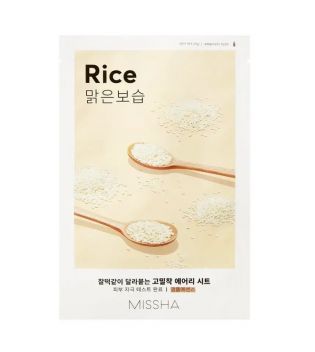 Missha - Maschera Airy Fit Sheet Mask - Rice