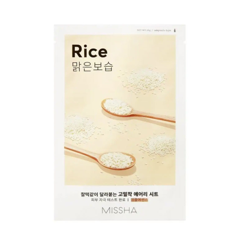 Missha - Maschera Airy Fit Sheet Mask - Rice