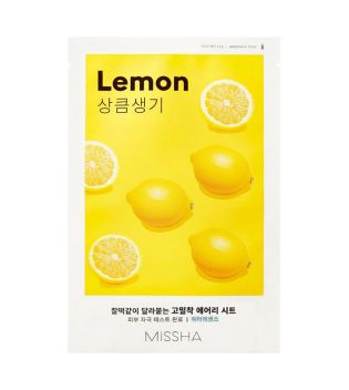 Missha - Maschera Airy Fit Sheet Mask - Lemon