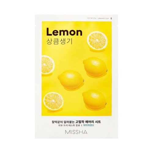 Missha - Maschera Airy Fit Sheet Mask - Lemon