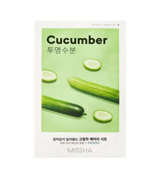 Missha - Maschera Airy Fit Sheet Mask - Cucumber