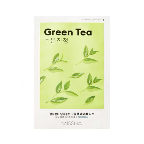 Missha - Maschera Airy Fit Sheet Mask - Green Tea