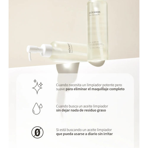 Mixsoon - Olio detergente per il viso Bean