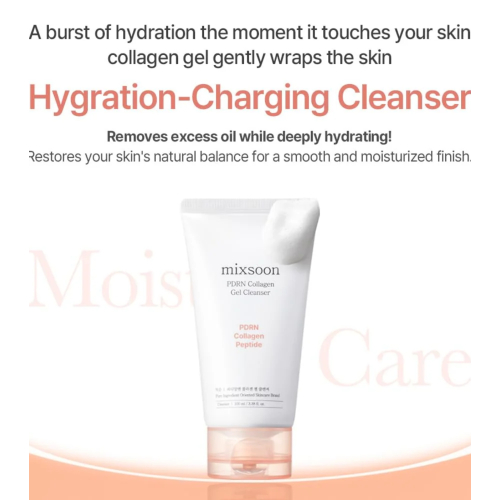 Mixsoon - *PDRN Collagen* - Gel detergente per il viso