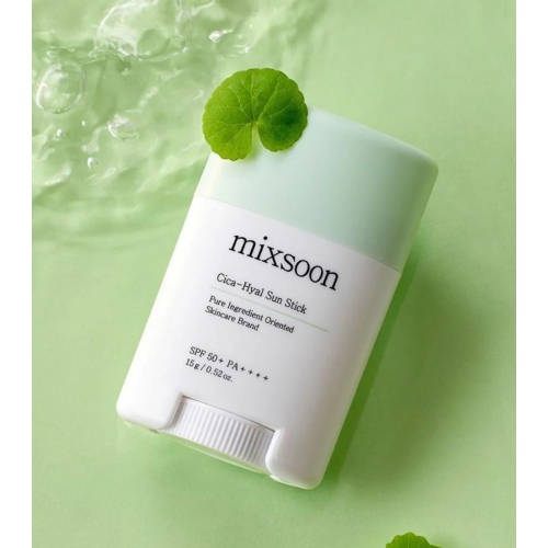 Mixsoon - Protezione solare viso in stick Cica Hyal SPF50+ PA++++