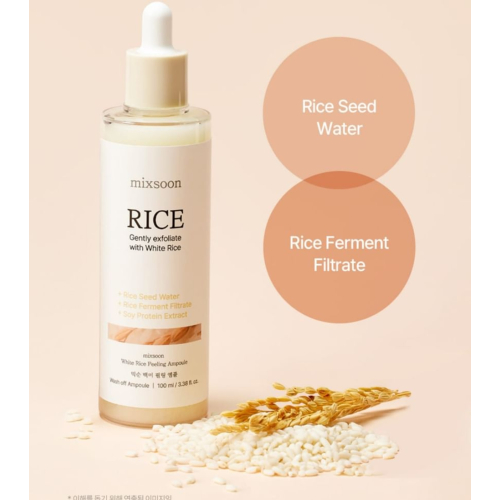 Mixsoon - Siero idratante ed esfoliante White Rice