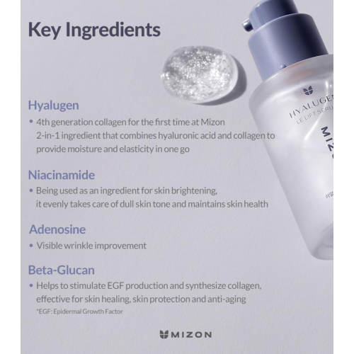Mizon - *Hyalugen* - Siero viso idratante Le Lift Serum