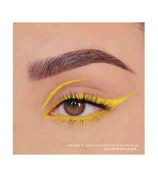 Moira - Eyeliner waterproof Eye catching Dip Liner - 18: Yellow