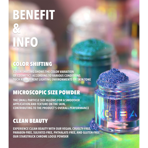 Moira - Pigmenti sciolti Starstruck Chrome Loose Powder - 018: Nebula Blossom