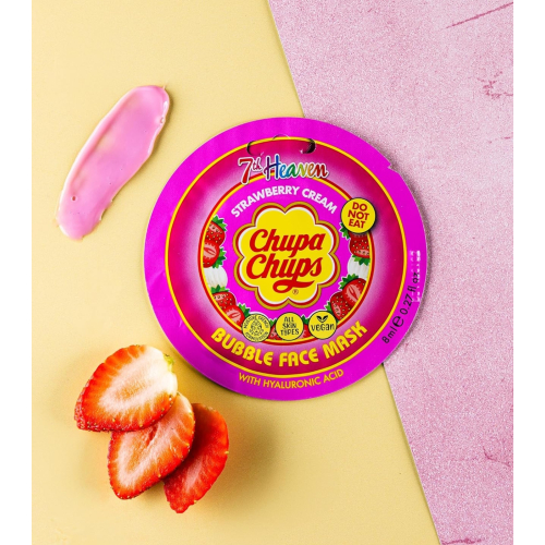 Montagne Jeunesse - 7th Heaven - *Chupa Chups* - Maschera Viso Jelly - Fragole e Panna