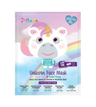 Montagne Jeunesse - 7th Heaven - Maschera Animal Mask Unicorno - Yuzu Fruit & Dubia Berry