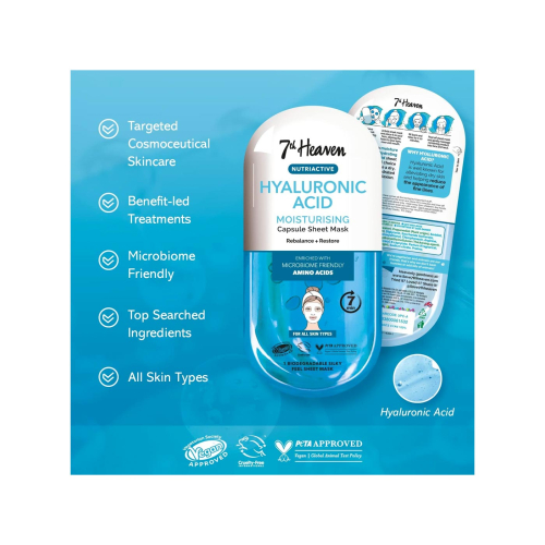 Montagne Jeunesse - 7th Heaven - Maschera viso Nutriactive - Acido ialuronico