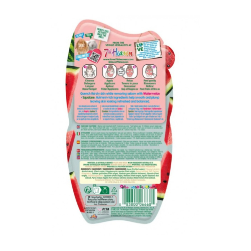 Montagne Jeunesse - 7th Heaven - Maschera peel-off idratante con anguria e squalano