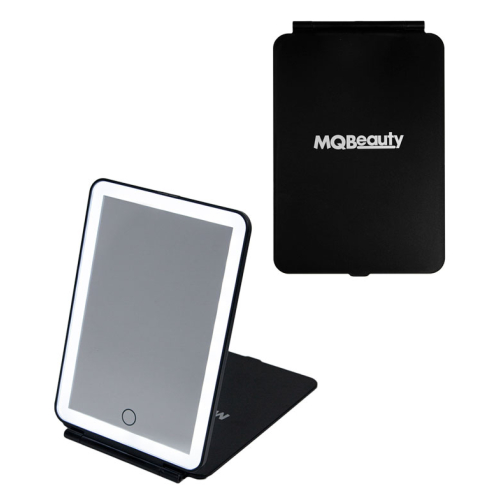 MQBeauty - Specchio da viaggio ricaricabile con illuminazione a led