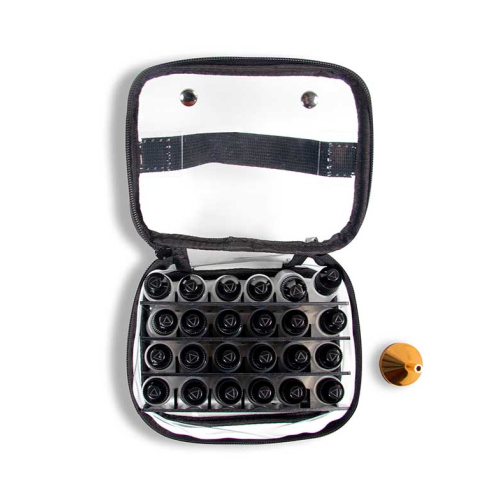 MQBeauty - Trousse trasparente + 24 flaconi da 15ml