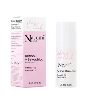 Nacomi - *Next Level* - Siero contorno occhi antirughe Retinolo 0,15% + Bakuchiol 1%