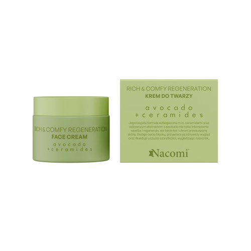 Nacomi - *Rich & Comfy Regeneration* - Crema viso rigenerante con avocado e ceramidi