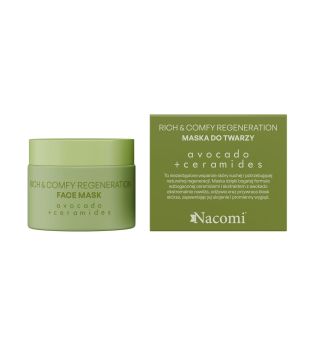 Nacomi - *Rich & Comfy Regeneration* - Maschera viso rigenerante con avocado e ceramidi