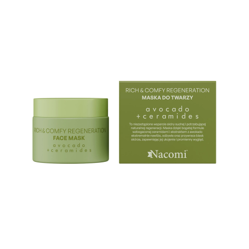 Nacomi - *Rich & Comfy Regeneration* - Maschera viso rigenerante con avocado e ceramidi