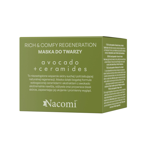 Nacomi - *Rich & Comfy Regeneration* - Maschera viso rigenerante con avocado e ceramidi