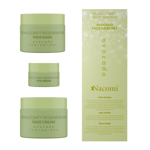 Nacomi - Set regalo per la cura del viso - Avocado Rich and Comfy Regeneration