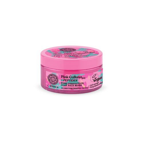 Natura Siberica - *Pink Calluna* - Maschera viso all'argilla per i pori