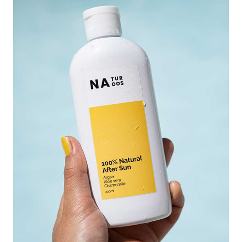 Naturcos - Lozione After sun 100% naturale - Argan, aloe vera, camomilla