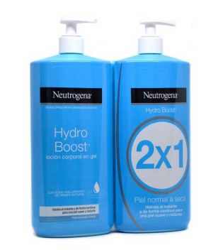 Neutrogena - Pack 2 lozioni per il corpo in gel Hydro Boost - Pelli da normali a secche