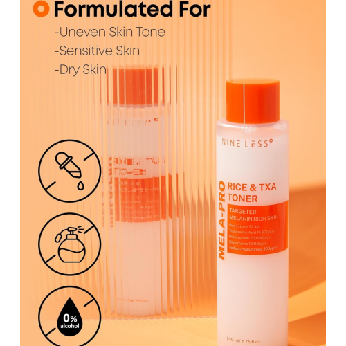 Nineless - *Mela-Pro* - Tonico viso al riso e TXA MELA-PRO