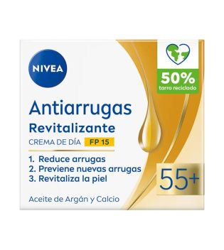 Nivea - Crema giorno rivitalizzante antirughe 55+ FP15 - Pelli mature