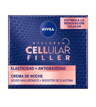 Nivea - Crema notte elasticità e anti-gravità Hyaluron Cellular Filler