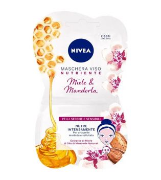 Nivea - Maschera viso nutriente - Miele & Olio di Mandorle