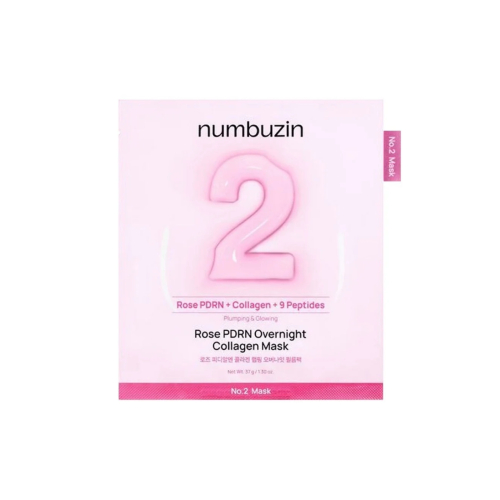 Numbuzin - Maschera facciale notturna No.2 Rose PDRN Overnight Collagen