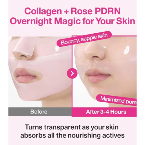 Numbuzin - Maschera facciale notturna No.2 Rose PDRN Plumping