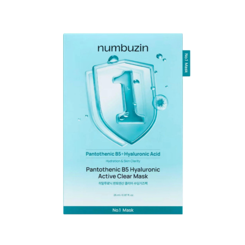 Numbuzin - Maschera viso idratante No.1 Pantothenic B5 Hyaluronic Active Clear