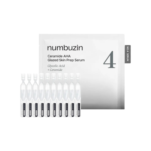 Numbuzin - Siero esfoliante in fiale No.4 ceramidas y AHA Glazed Skin Prep - 10ea