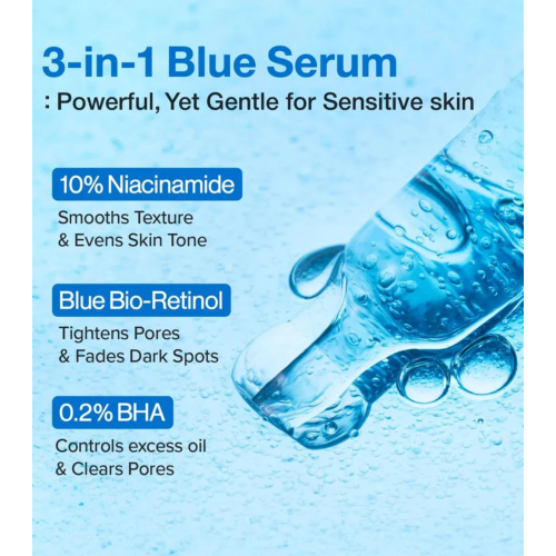 Numbuzin - Siero minimizzante per i pori No.3 Blue Bio-Retinol