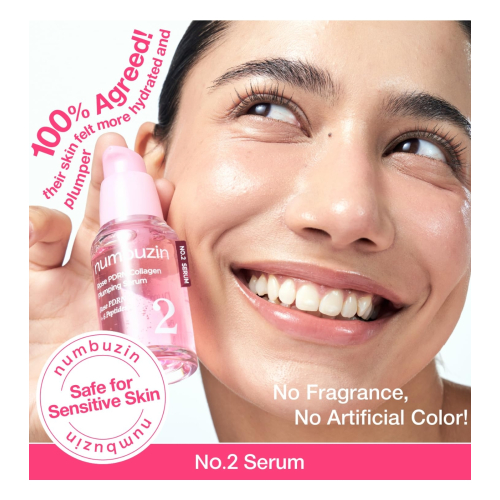 Numbuzin - Siero rimpolpante No.2 Rose PDRN Collagen Plumping