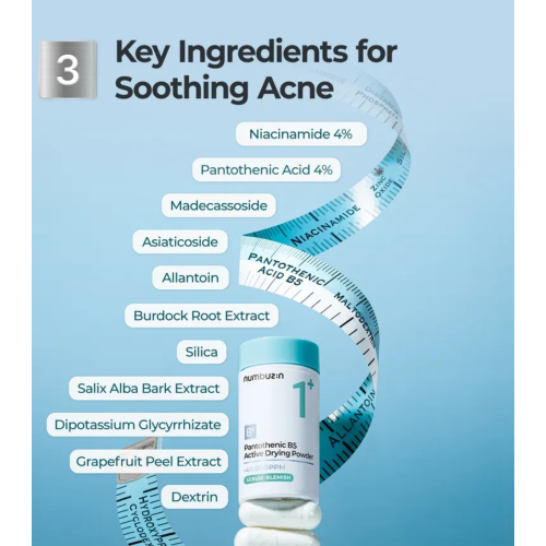 Numbuzin - Trattamento in polvere anti-acne No.1 Pantothenic B5 Active Drying Powder