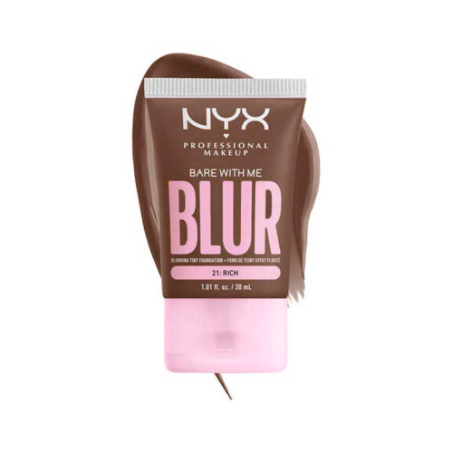 Nyx Professional Makeup - Fondotinta Blurring Bare With Me Blur Skin Tint - 21: Rich