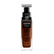 Nyx Professional Makeup - Fondotinta Can't Stop won't Stop - CSWSF10.3: Deep Walnut