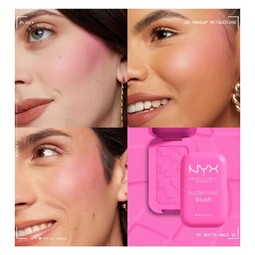 NYX Professional Makeup - Fard in polvere Buttermelt - 01: My Butta Half